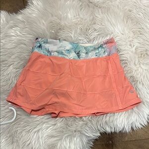 Lululemon Athletica Orange Skorts Lightweight Athletic
